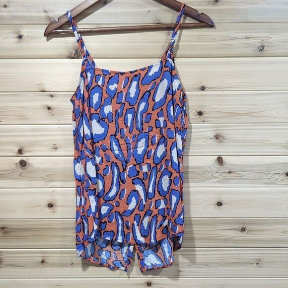 Cabi Blouse Womens Small Multicolor #5040 Isla Cami Animal Print Button Front - Picture 5 of 10